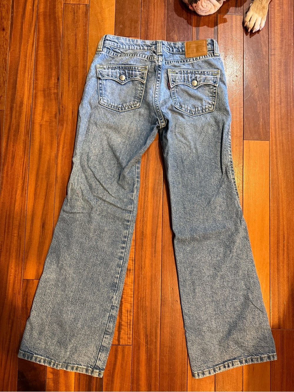 Levi's Light Blue Wide-Leg Flare Jeans